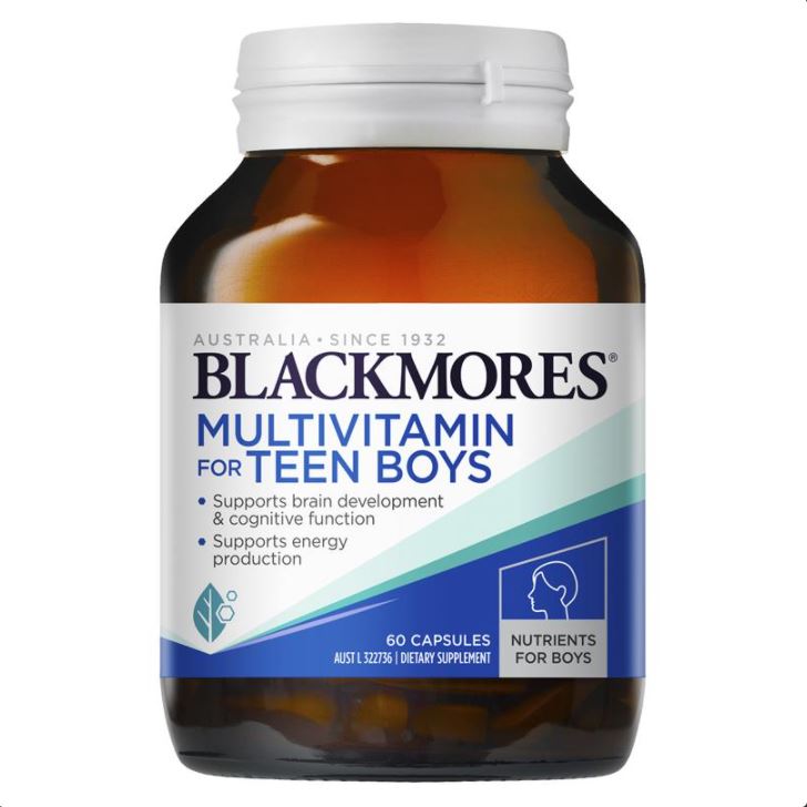 Multivitamin For Teen Boys 60 Capsules
