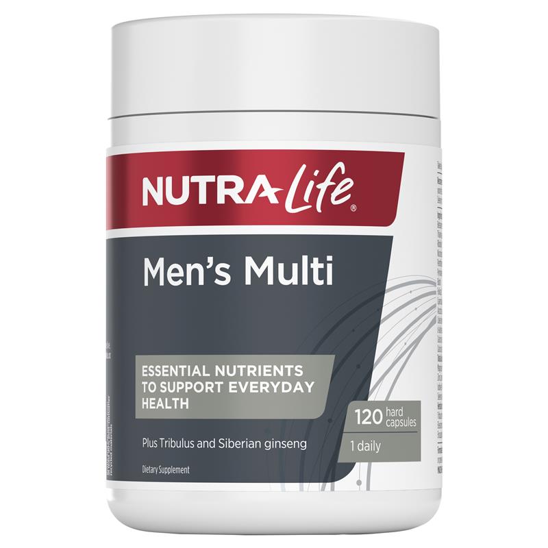 Men's Multi One-A-Day 120 Capsules - Daily Vitality Support