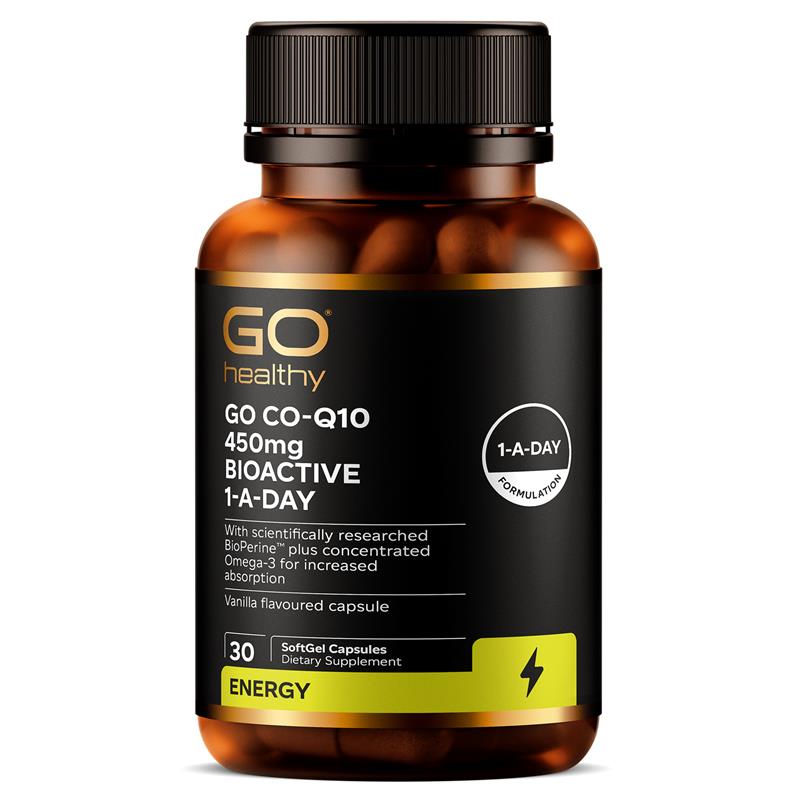 GO Healthy CoQ10 450mg Bioactive 1-A-Day 30 Capsules