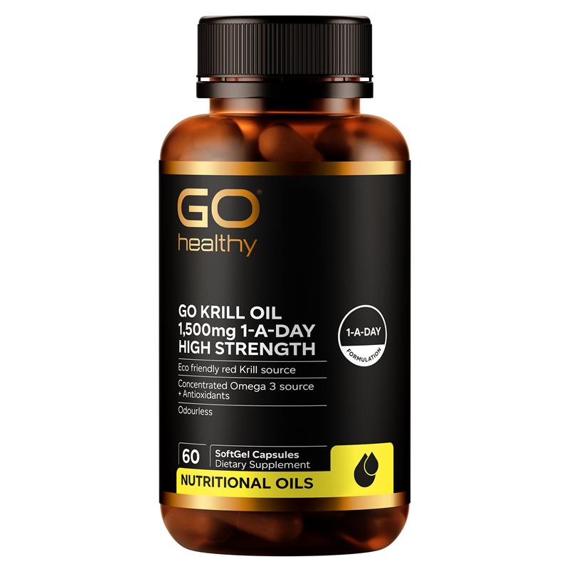 GO HEALTHY KRILL OIL 1500MG 60 CAPSULES