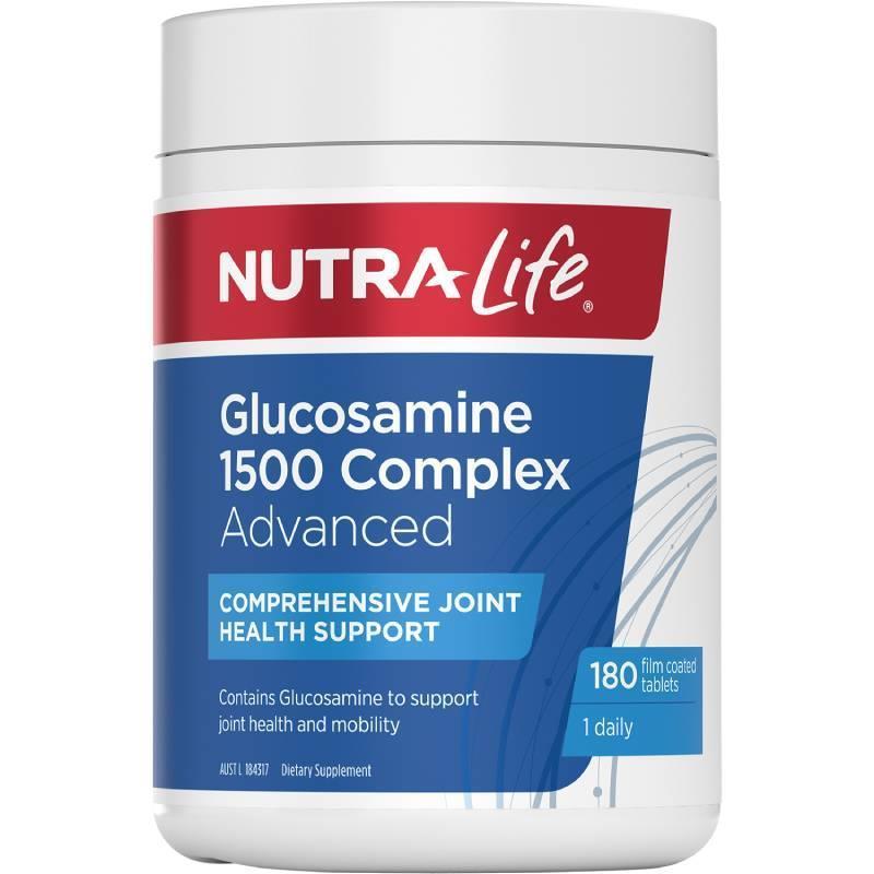 NutraLife Glucosamine 1,500 Complex Advanced 180 Tablets