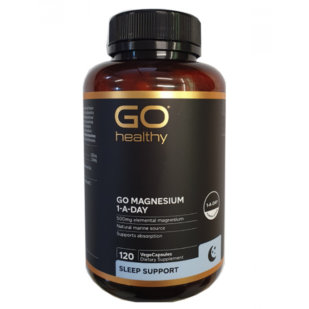 Magnesium 500mg 1-A-Day VegeCapsules (120 Count)