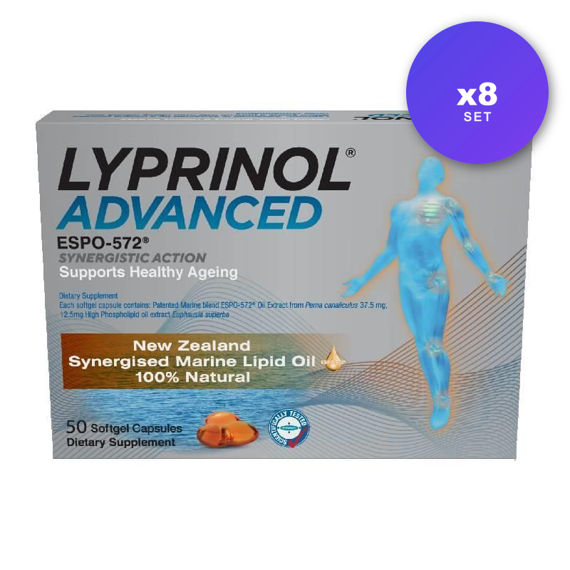 Lyprinol Advanced Joint Health 50 Capsules 8 SETS (400 Capsules)