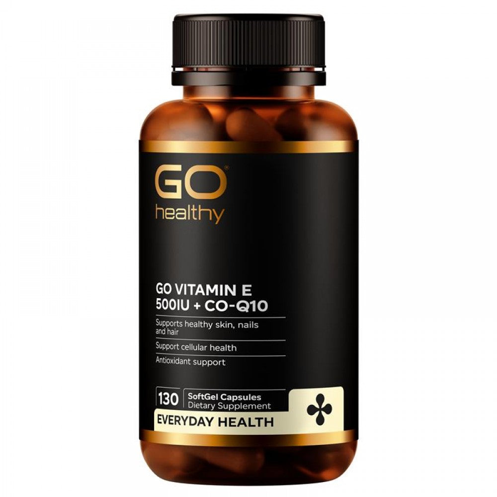 Vitamin E 500IU + CoQ10 (130 VegeCapsules)