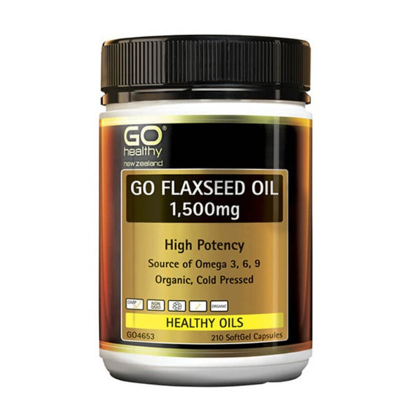 GO HEALTHY FLAXSEED OIL 1500MG 210 CAPSULES