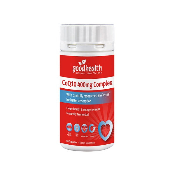 GOOD HEALTH COQ10 400MG 60 CAPSULES