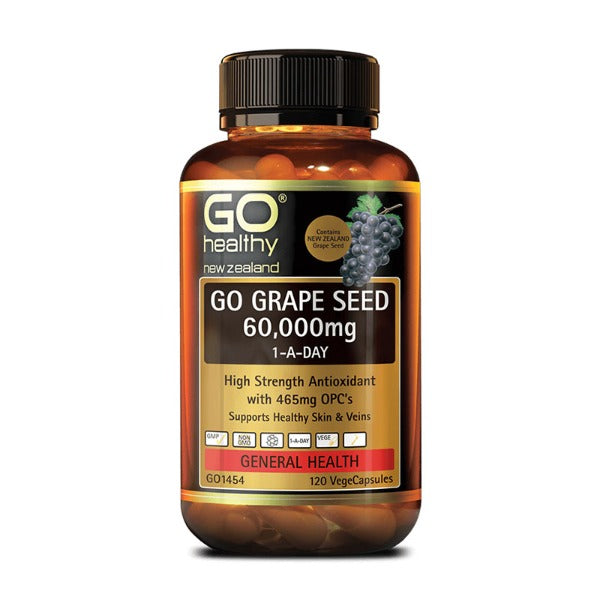 GO HEALTHY GRAPESEED 60000 120 CAPSULES