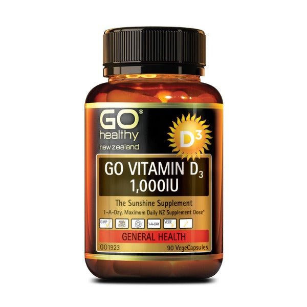 GO HEALTHY VITAMIN D3 1000IU 90 CAPSULES