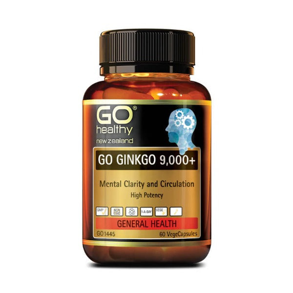 GO HEALTHY GINKO 9000+ 60 CAPSULES