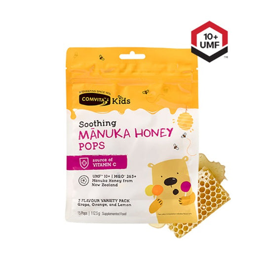 COMVITA KIDS MANUKA HONEY SOOTHING POPS 15S