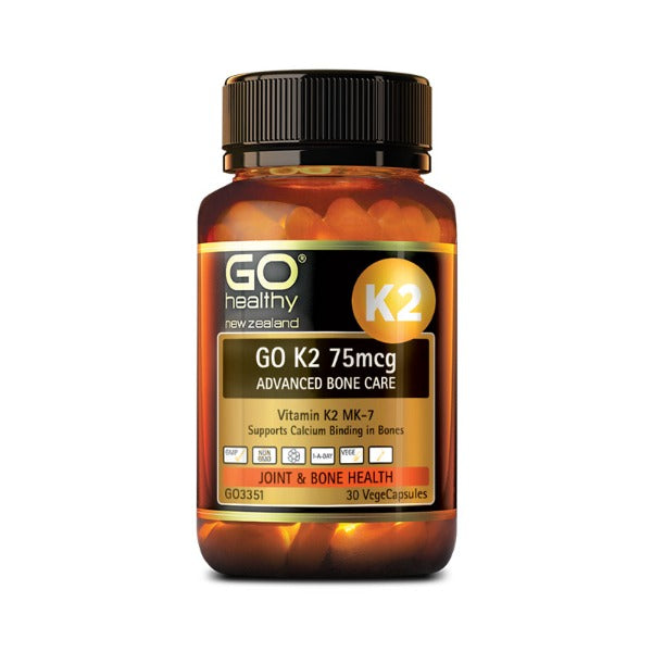 GO HEALTHY K2 75MCG ACTIVK 30 CAPSULES