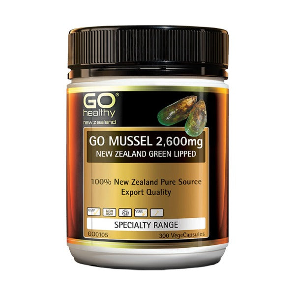 GO HEALTHY GREEN LIPPED MUSSEL 2600MG 300 CAPSULES