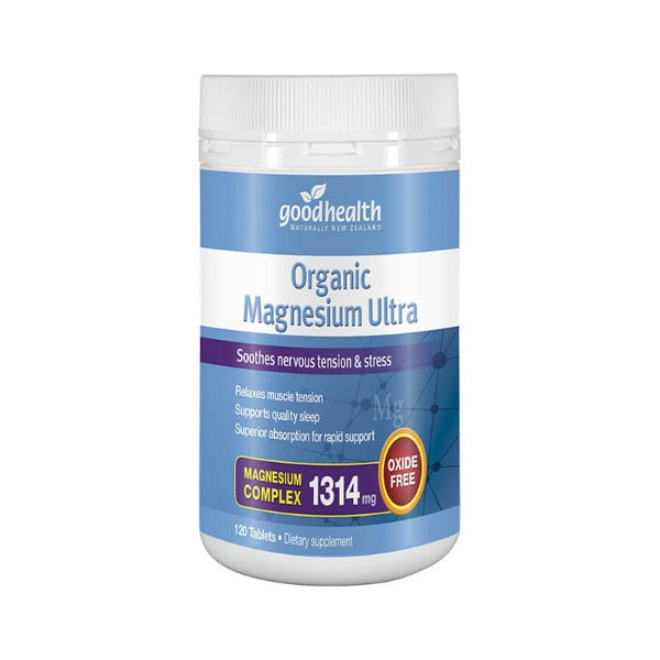 GOOD HEALTH ORGANIC MAGNESIUM ULTRA 120 TABLETS