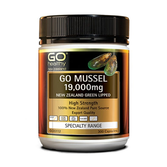 GO HEALTHY GREEN LIPPED MUSSEL 19000MG 300 CAPSULES
