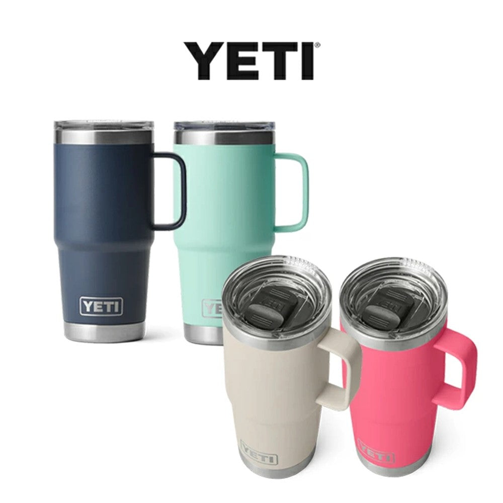 YETI Rambler 20 oz Travel Mug - Tropical Pink