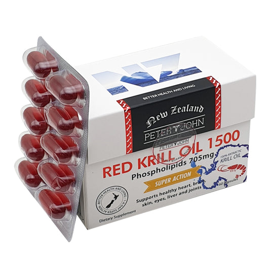 レッドクリルオイル 1500mg (60粒) - 日々の健康サポート