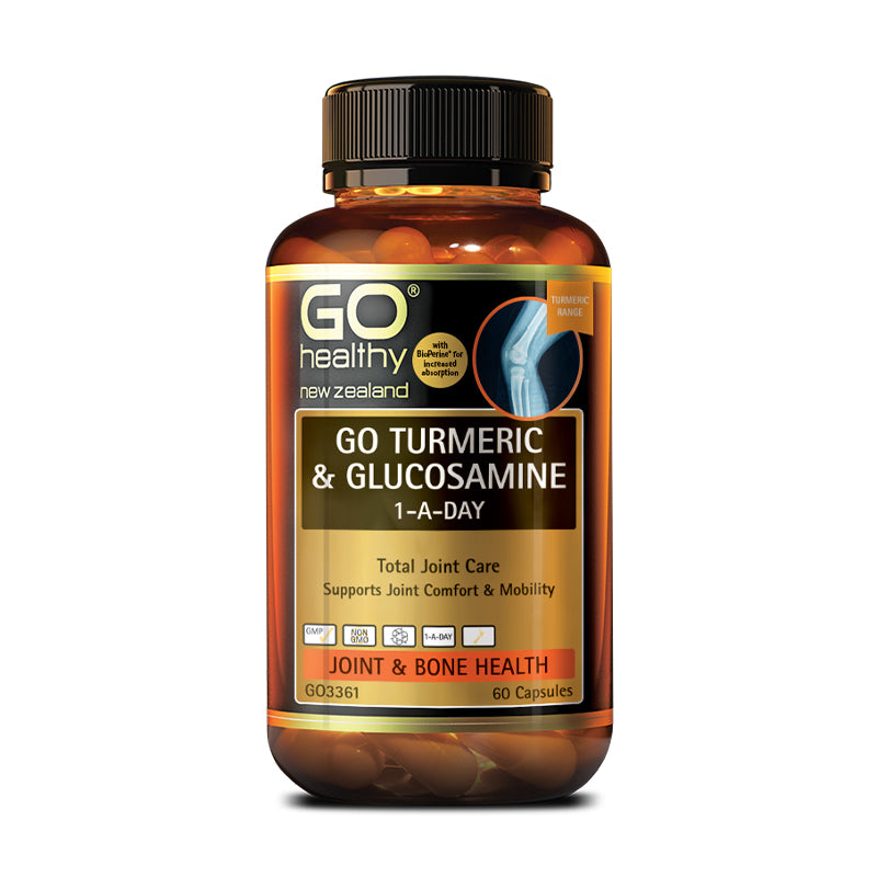 GO Healthy TURMERIC + GLUCOSAMINE 1ADAY 60 Capsules