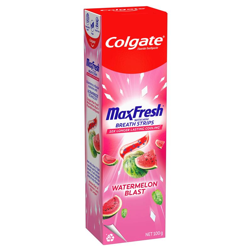 COLGATE TOOTHPASTE MAX FRESH WATERMELON BLAST 100G