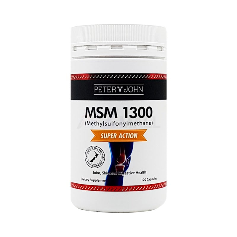 MSM 1300mg - 일상적인 활동성과 편안함 지원 (120캡슐)