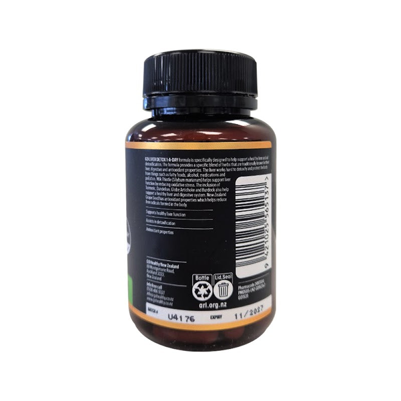 GO Healthy Liver Detox 1-A-Day 60 VegeCapsules