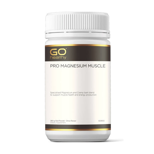 GO Healthy PRO Magnesium Muscle 360g Oral Powder Citrus Flavour