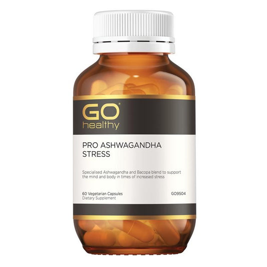GO Healthy Pro Ashwagandha Stress 60 Vege Capsules