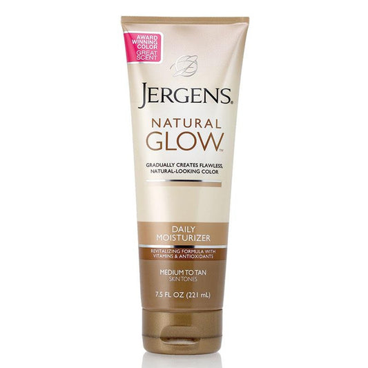 Jergens Natural Glow Daily Moisturiser Medium to Tan Skin Tones 221ml