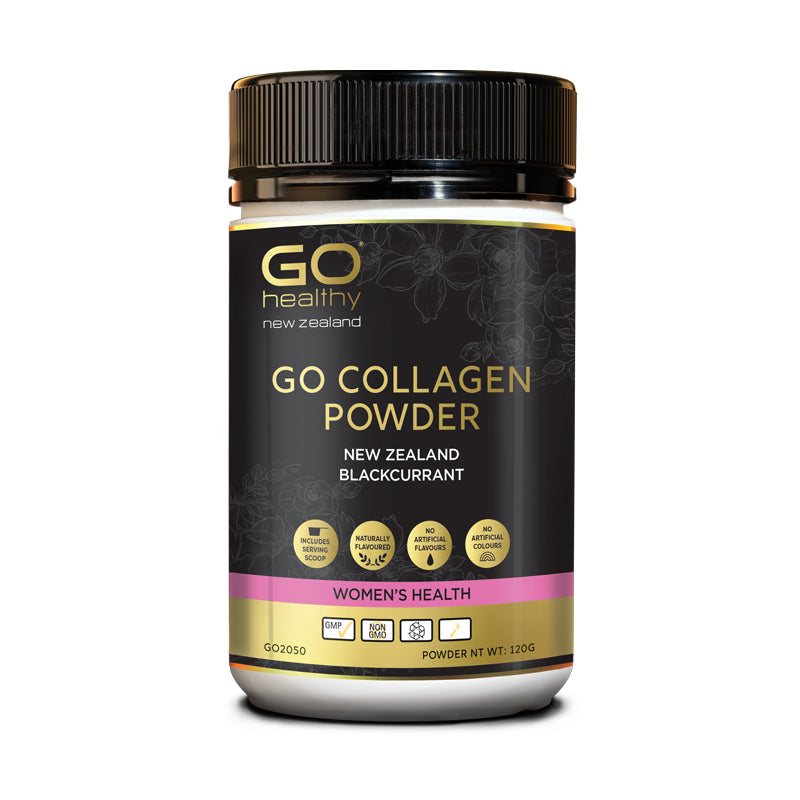 GO Healthy COLLAGEN POWDER NZ BLACKCURRANT 120G