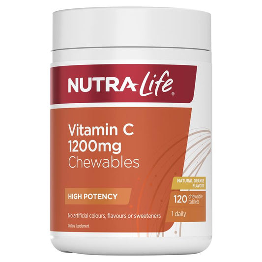 Vitamin C 1,200mg High Potency (120 Tablets)