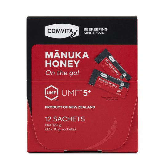 UMF 5+ Manuka Honey On The Go 10g 12 Sachets