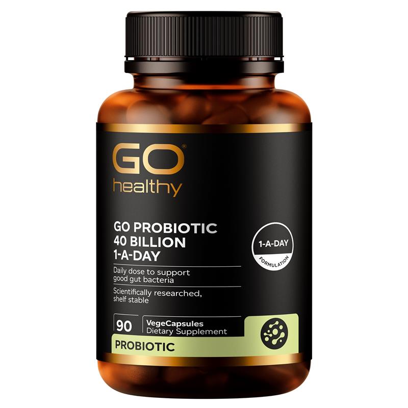 GO Healthy Probiotic 40 Billion 1-A-Day 90 VegeCapsules