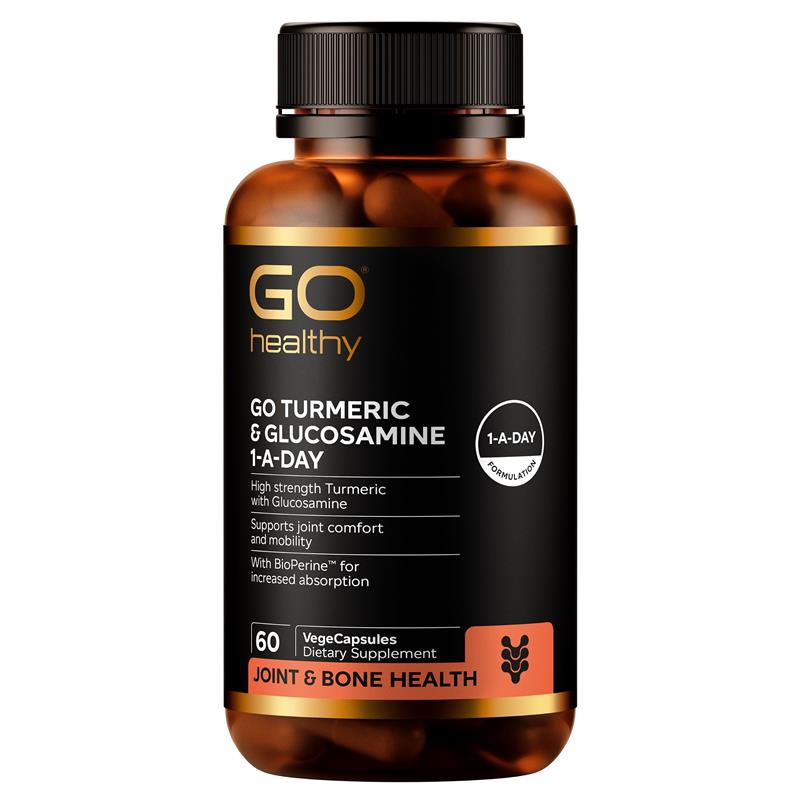GO Healthy Turmeric + Glucosamine 1-A-Day 60 Capsules