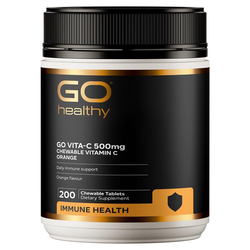 GO HEALTHY VITA-C 500MG 오렌지 200정