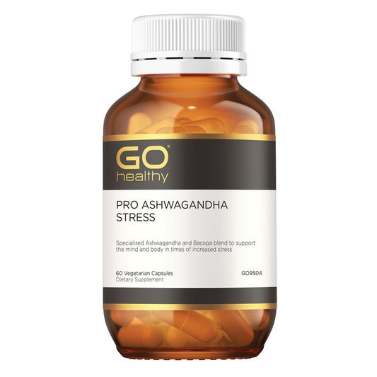 GO Healthy Pro Ashwagandha Stress 60 Vege Capsules