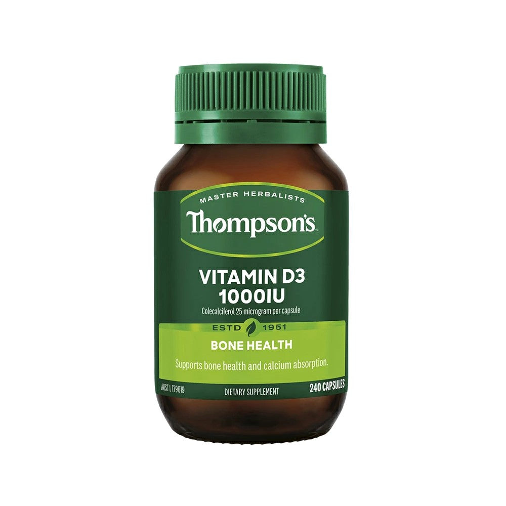 Vitamin D3 1000IU 240 Capsules - Daily Wellness Support