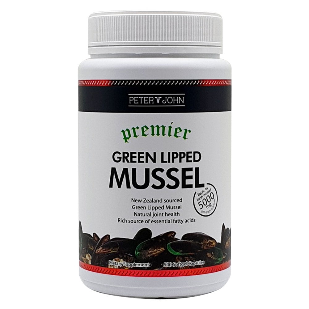 Green Lipped Mussel Extract 5000mg (500 Capsules) - Mobility Support