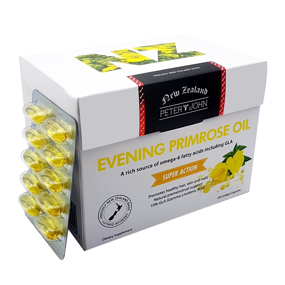 Evening Primrose Oil Softgels (200 Capsules) - Daily Wellness Support
