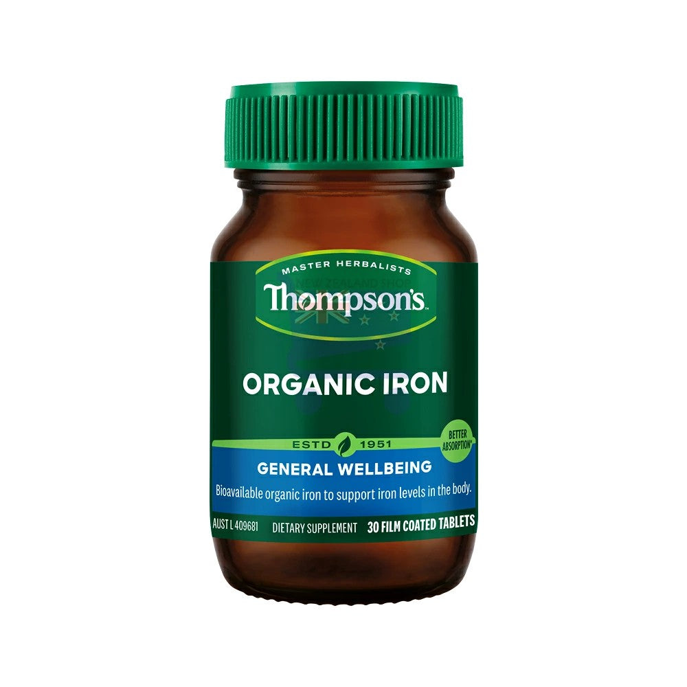 Organic Iron 24mg (30 Tablets) - Daily Vitality Support