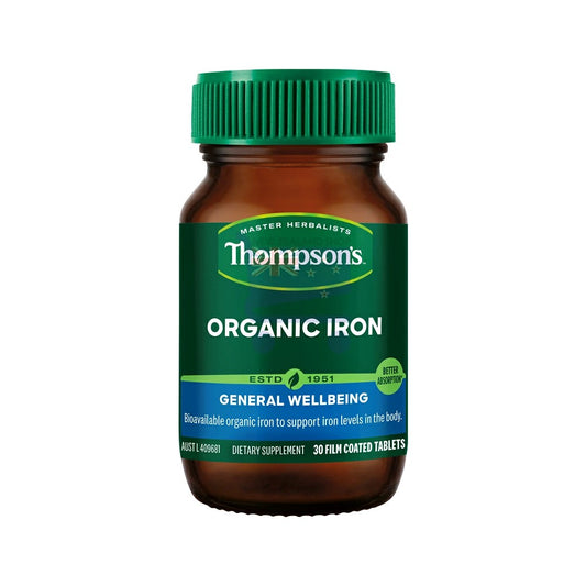 Organic Iron 24mg (30 Tablets) - Daily Vitality Support