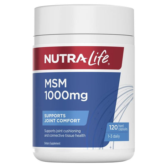 MSM 1,000mg - Daily Mobility Support (120 Capsules)