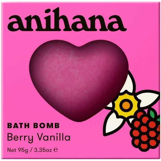 Heart Bath Bomb Berry Vanilla 95g