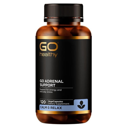 GO Healthy GO Adrenal Support 120 VegeCapsules