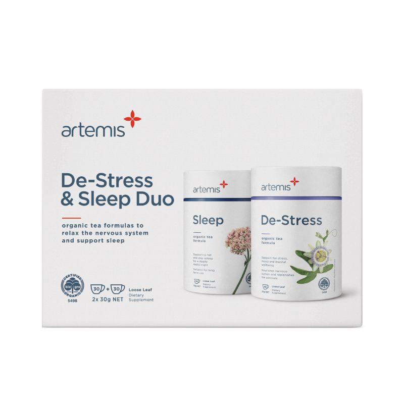 Artemis De-Stress & Sleep Duo Tea 30g + 30g Online Only