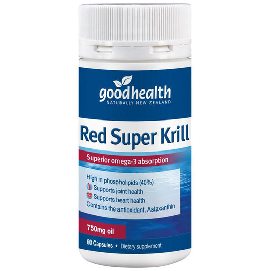 Red Super Krill 750mg - Omega-3 & Astaxanthin Support