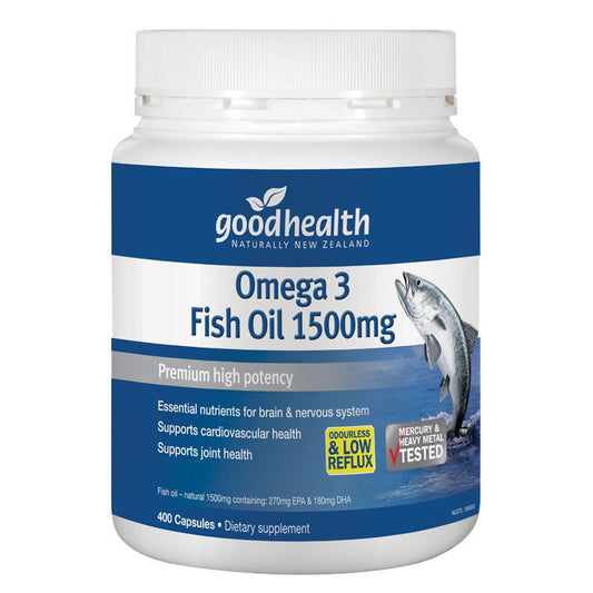 Omega 3 Fish Oil 1,500mg - 400 Capsules
