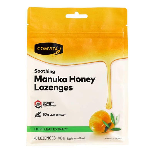 Manuka Honey Lozenges With Olive Leaf Extract 40 Lozenges
