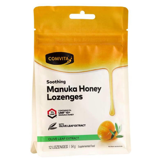 Manuka Honey Lozenges with Olive Leaf Extract 12 Lozenges