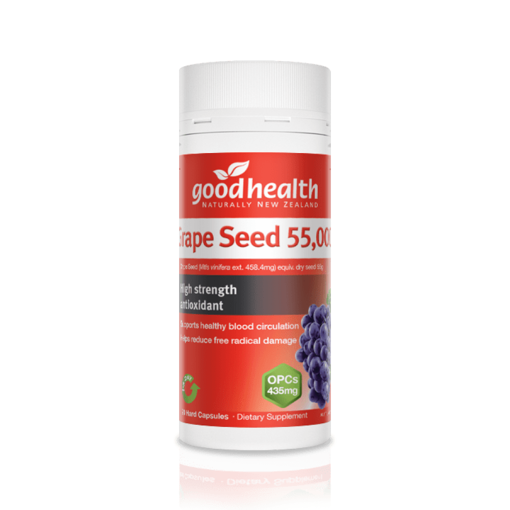 Grape Seed 55,000 - Antioxidant & Circulation Support (90 Capsules)