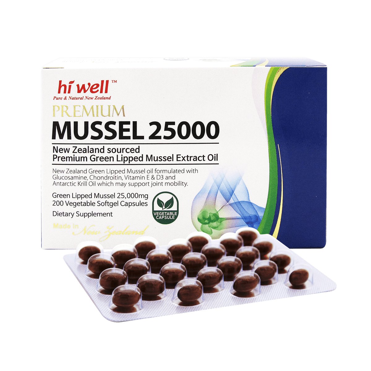 Hi Well Premium Mussel 25000 200 Softgels – NZGIFT