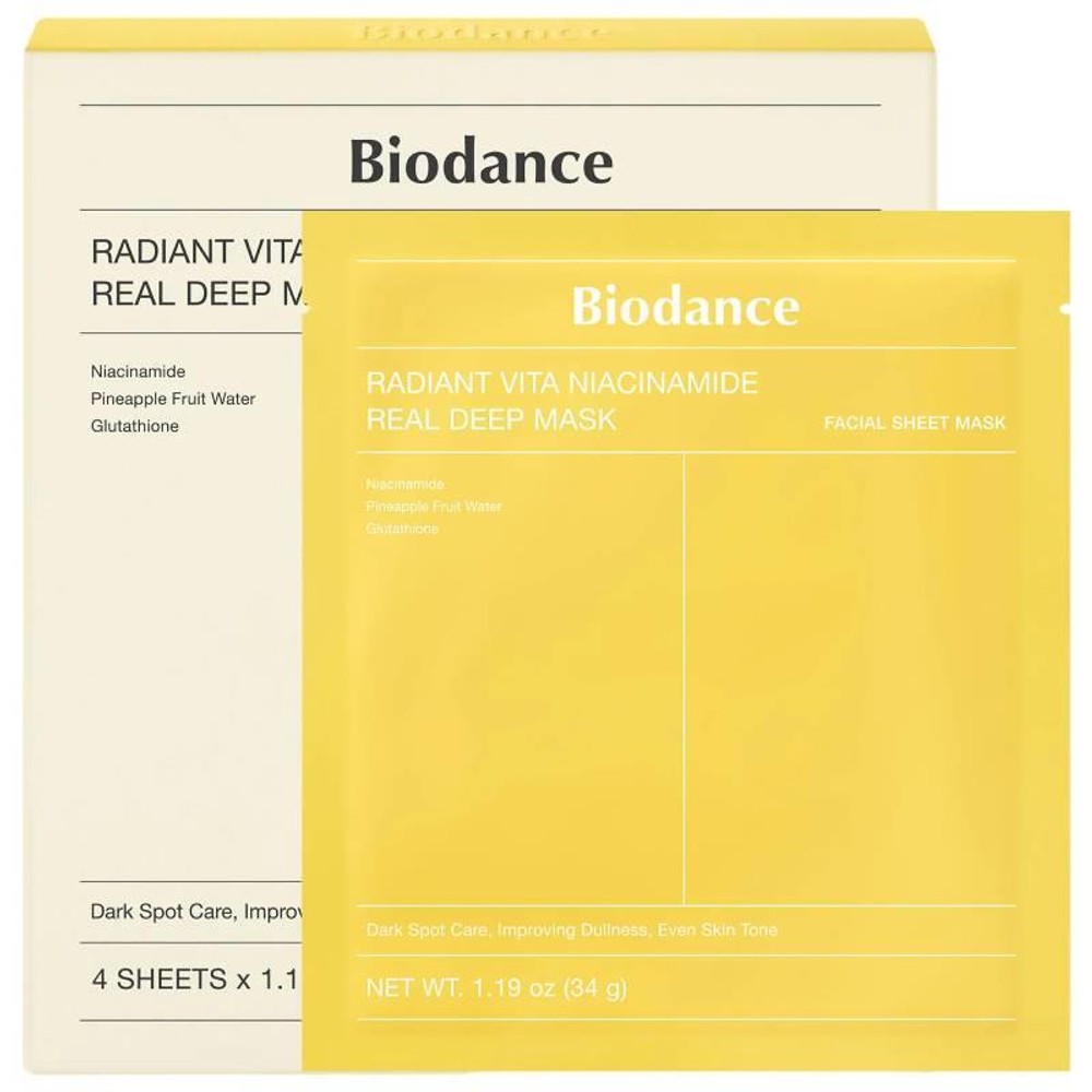 Radiant Vita Niacinamide Real Deep Mask 4 Pack